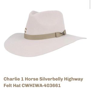 SOLD Charlie 1 Horse silverbelly size small. Cowboy Hat Small.